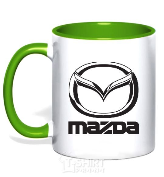 Чашка с цветной ручкой MAZDA Зеленый фото