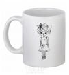 Ceramic mug SWEET GIRL White фото
