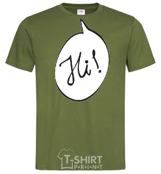 Men's T-Shirt HI! millennial-khaki фото