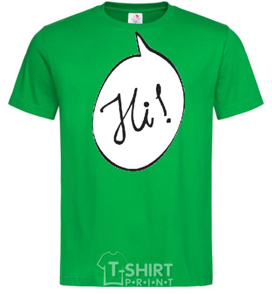 Men's T-Shirt HI! kelly-green фото