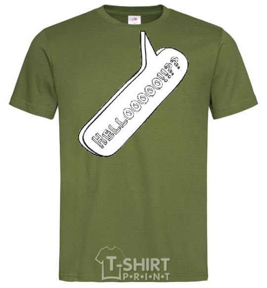 Men's T-Shirt HELLOOOOOO millennial-khaki фото