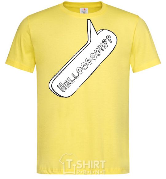 Men's T-Shirt HELLOOOOOO cornsilk фото