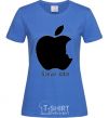Women's T-shirt STEVE JOBS royal-blue фото