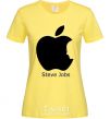 Women's T-shirt STEVE JOBS cornsilk фото