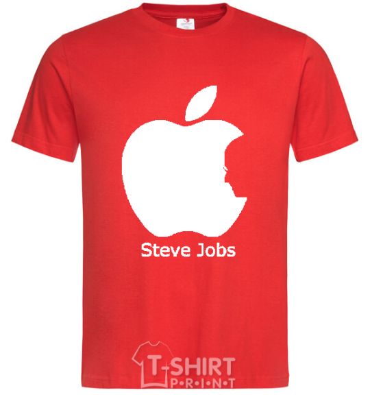 Men's T-Shirt STEVE JOBS red фото