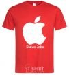 Men's T-Shirt STEVE JOBS red фото
