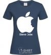 Women's T-shirt STEVE JOBS navy-blue фото