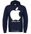 Men`s hoodie STEVE JOBS navy-blue фото