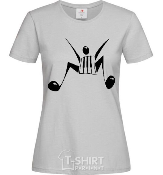 Women's T-shirt MUSICMAN grey фото
