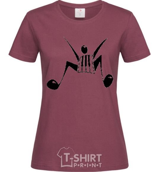 Women's T-shirt MUSICMAN burgundy фото