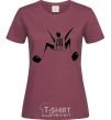Women's T-shirt MUSICMAN burgundy фото