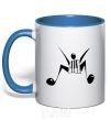 Mug with a colored handle MUSICMAN royal-blue фото