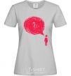 Women's T-shirt Нет мыслей? grey фото