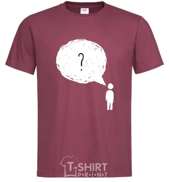 Men's T-Shirt Нет мыслей? burgundy фото