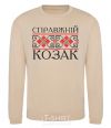 Sweatshirt Real Cossack embroidery sand фото