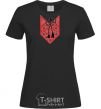 Women's T-shirt Red embroidery black фото