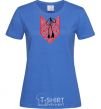 Women's T-shirt Red embroidery royal-blue фото