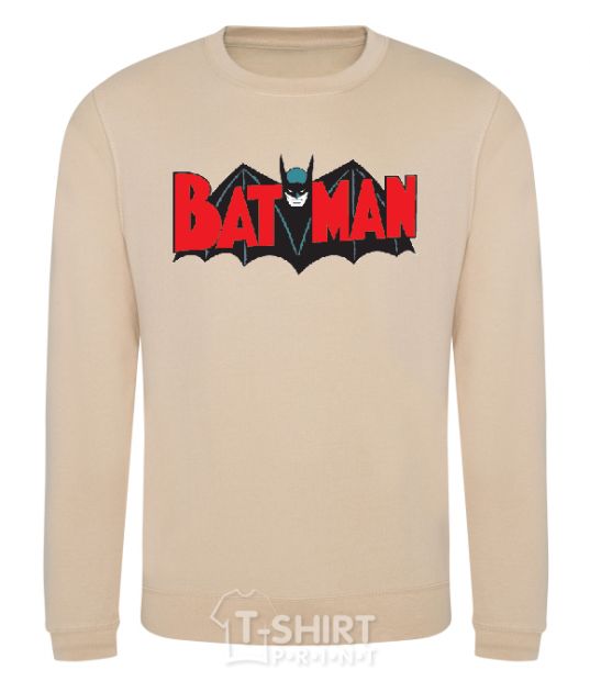 Sweatshirt BATMAN bat lettering sand фото