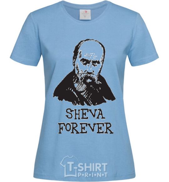 Women's T-shirt Sheva forever sky-blue фото