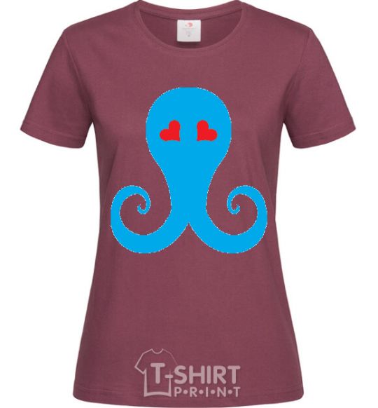 Women's T-shirt SPRUT burgundy фото