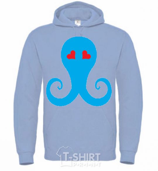 Men`s hoodie SPRUT sky-blue фото