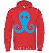 Men`s hoodie SPRUT bright-red фото