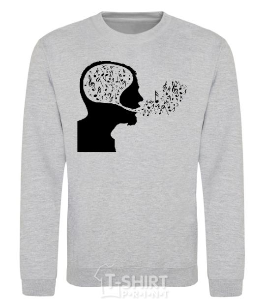 Sweatshirt MM notes sport-grey фото