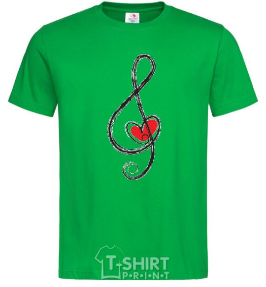 Men's T-Shirt TREBLE CLEF kelly-green фото