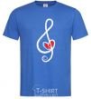 Men's T-Shirt TREBLE CLEF royal-blue фото