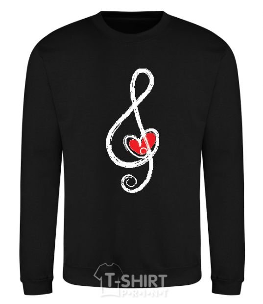 Sweatshirt TREBLE CLEF black фото