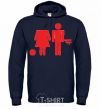 Men`s hoodie BAD GIRL Without had navy-blue фото