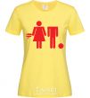 Women's T-shirt Bad boy and good Girl cornsilk фото