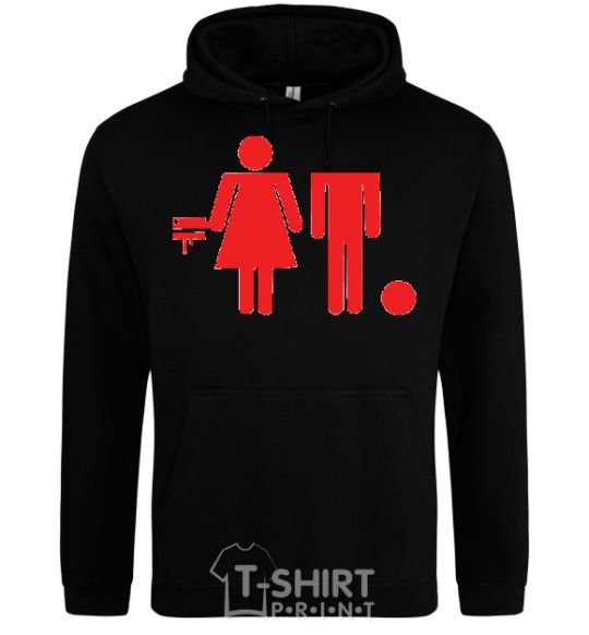 Men`s hoodie Bad boy and good Girl black фото