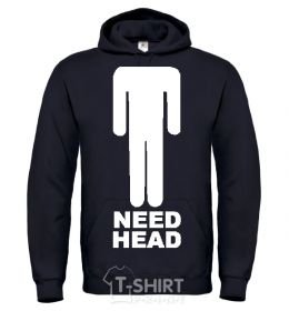 Men`s hoodie NEED HEAD black фото