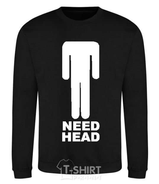 Sweatshirt NEED HEAD black фото