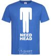 Men's T-Shirt NEED HEAD royal-blue фото