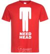Men's T-Shirt NEED HEAD red фото