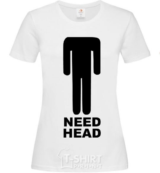 Women's T-shirt NEED HEAD White фото