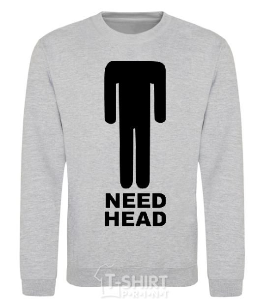 Sweatshirt NEED HEAD sport-grey фото