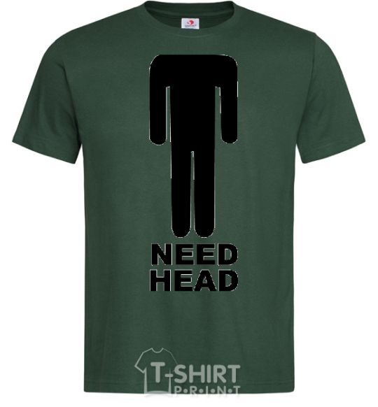 Men's T-Shirt NEED HEAD bottle-green фото