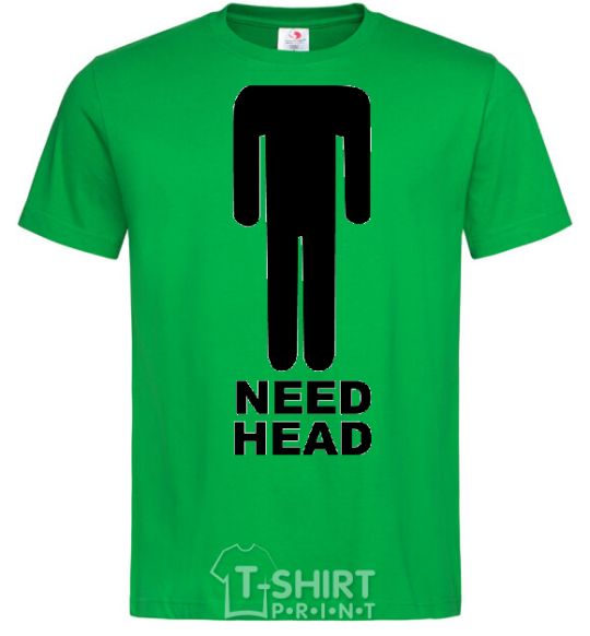 Men's T-Shirt NEED HEAD kelly-green фото