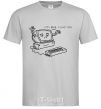 Men's T-Shirt STAY HERE I LOVE YOU grey фото