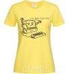 Женская футболка STAY HERE I LOVE YOU Лимонный фото