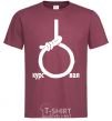 Men's T-Shirt COURSE burgundy фото