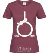 Women's T-shirt COURSE burgundy фото