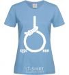 Women's T-shirt COURSE sky-blue фото