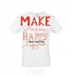 Men's T-Shirt MAKE SOMEONE HAPPY White фото