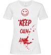 Женская футболка KEEP-CALM-AND... Белый фото