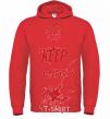 Men`s hoodie KEEP-CALM-AND... bright-red фото