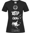 Women's T-shirt KEEP-CALM-AND... black фото